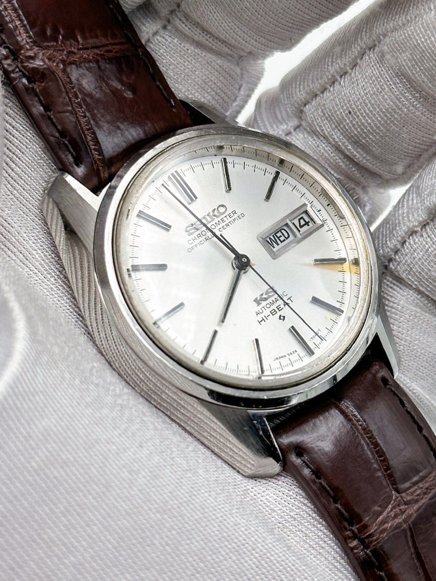 SEIKO KING CHRONOMETER AUTOMATIC HI-BEAT DAY-DATE REF. 5626-7000