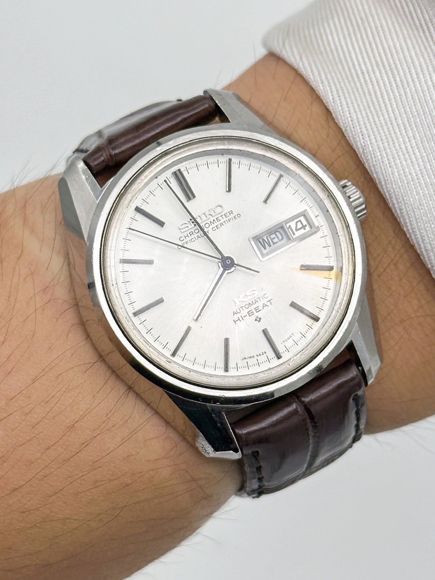 SEIKO KING CHRONOMETER AUTOMATIC HI-BEAT DAY-DATE REF. 5626-7000