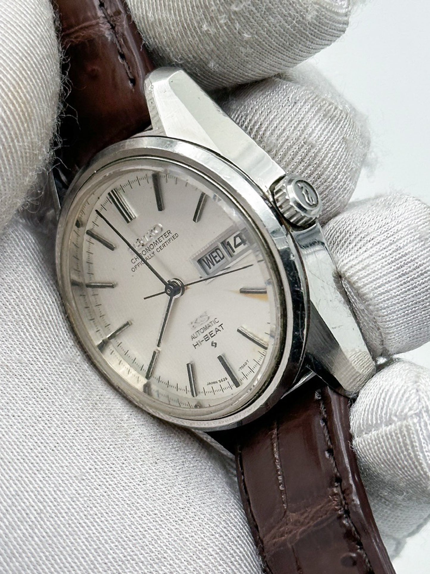 SEIKO KING CHRONOMETER AUTOMATIC HI-BEAT DAY-DATE REF. 5626-7000