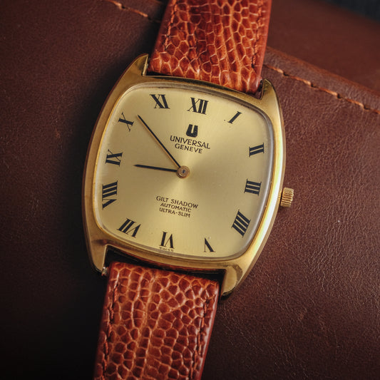 UNIVERSAL GENÈVE GILT SHADOW AUTOMATIC ULTRA-SLIM REF. 566105