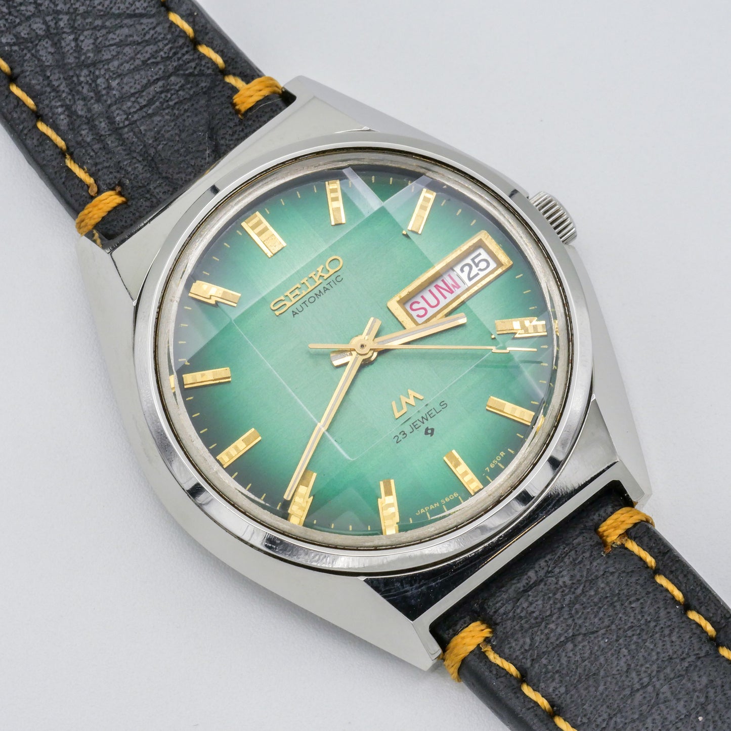 SEIKO LORD MATIC LM AUTOMATIC DAY-DATE FACETED CRYSTAL REF. 5606-7310