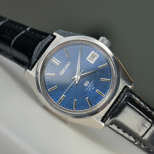 GRAND SEIKO GS HI-BEAT 36000 DEEP BLUE DIAL REF. 4522-8000