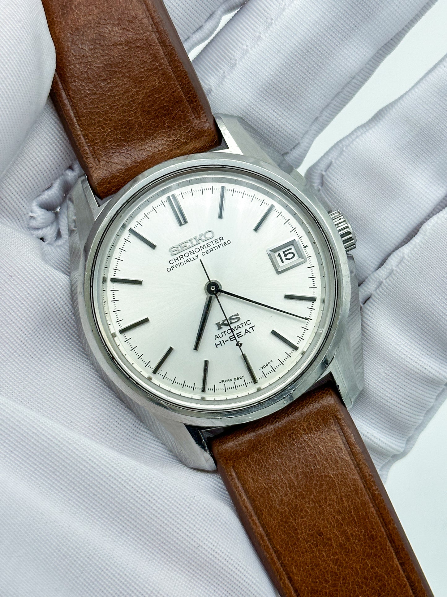 SEIKO KING CHRONOMETER AUTOMATIC HI-BEAT DAY-DATE REF. 5625-7041