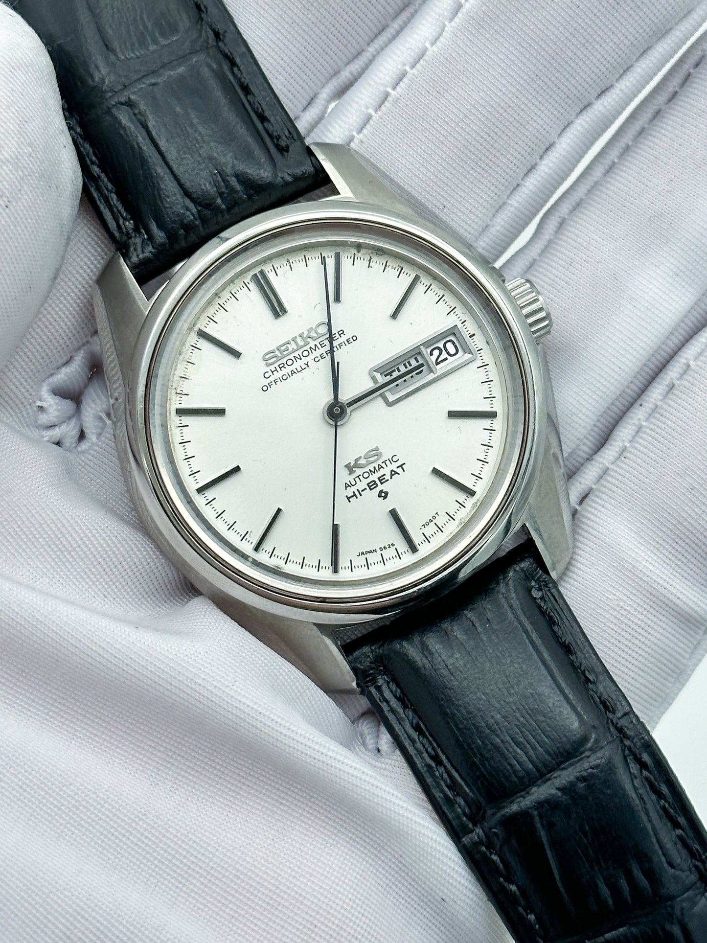 SEIKO KING CHRONOMETER AUTOMATIC HI-BEAT DAY-DATE REF. 5626-7041