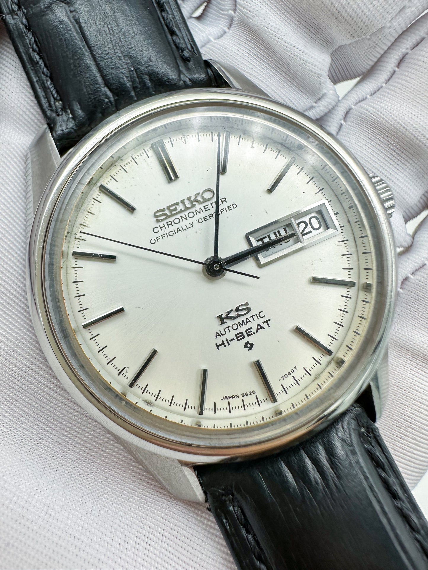 SEIKO KING CHRONOMETER AUTOMATIC HI-BEAT DAY-DATE REF. 5626-7041