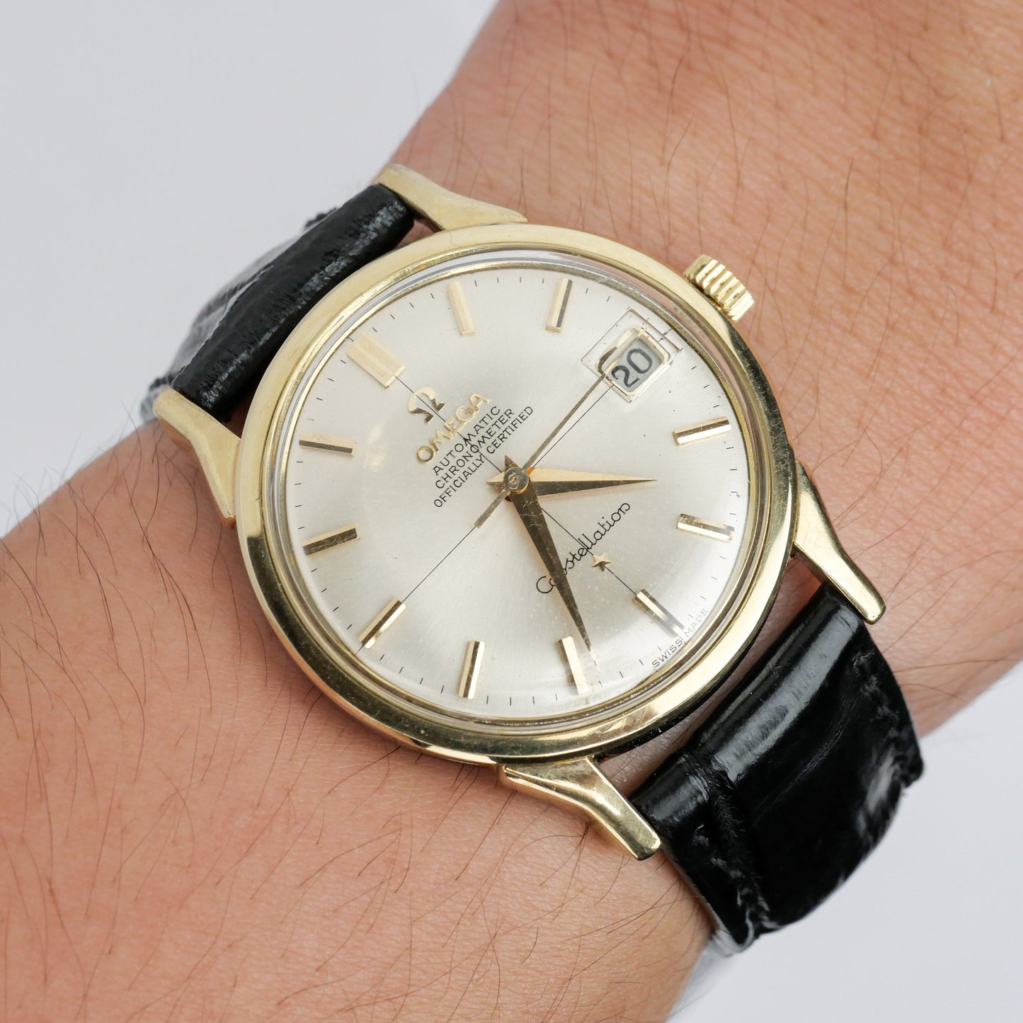 OMEGA CONSTELLATION CHRONOMETER AUTOMATIC GOLD CAPPED REF. 168.005