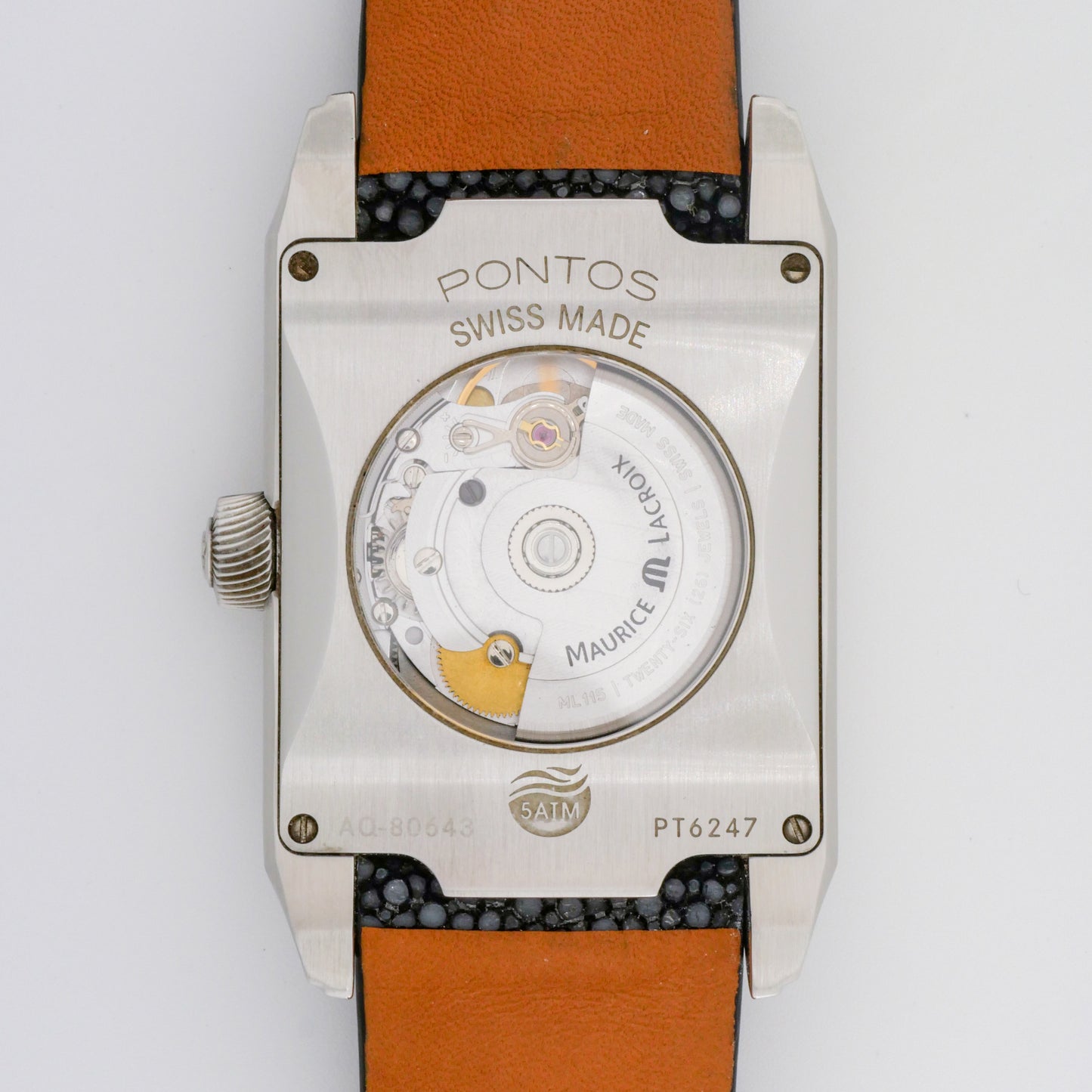 {FULL SET} MAURICE LACROIX PONTOS RECTANGULAIRE AUTOMATIC REF. PT6247