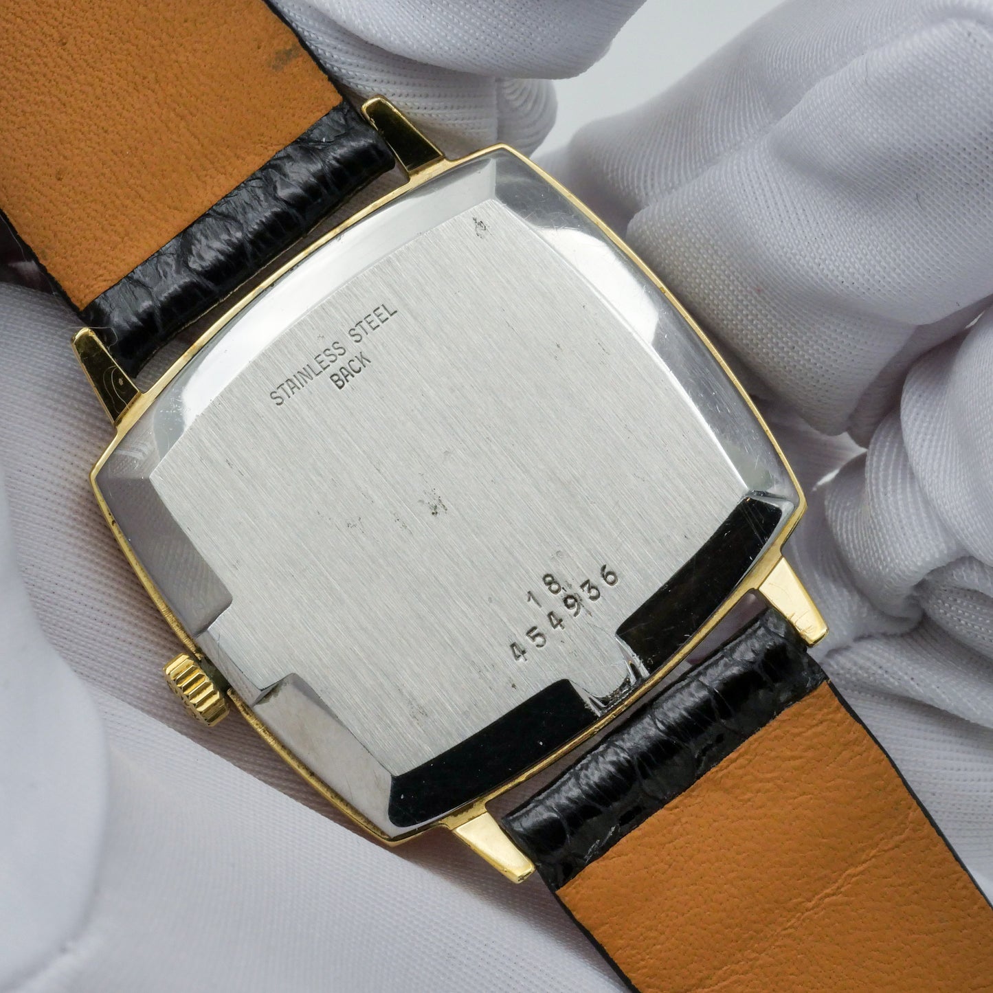 LONGINES FLAGSHIP LINEN GOLD DIAL REF. 4142-1