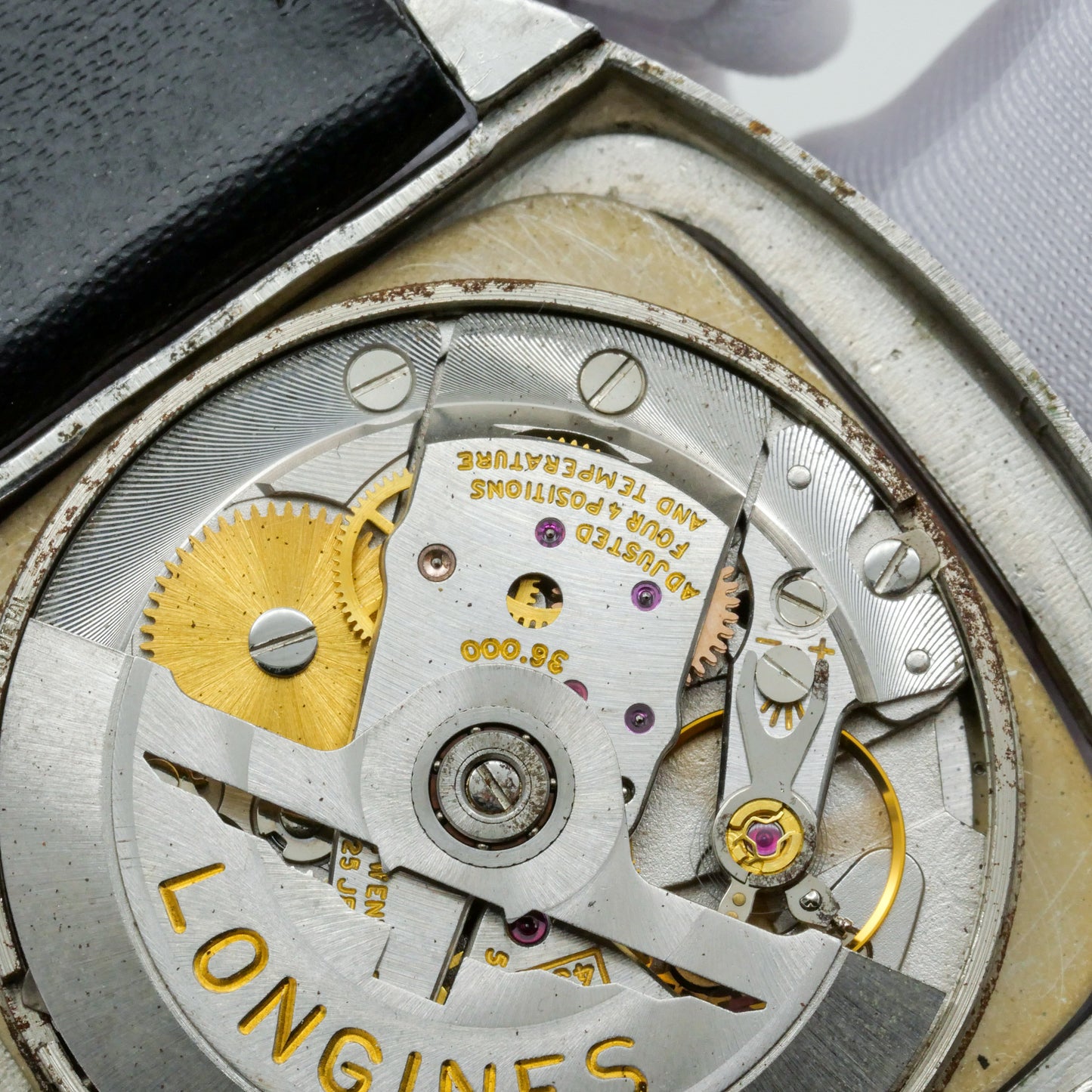 LONGINES ULTRA-CHRON AUTOMATIC LINEN GREY DIAL REF. 8418-1