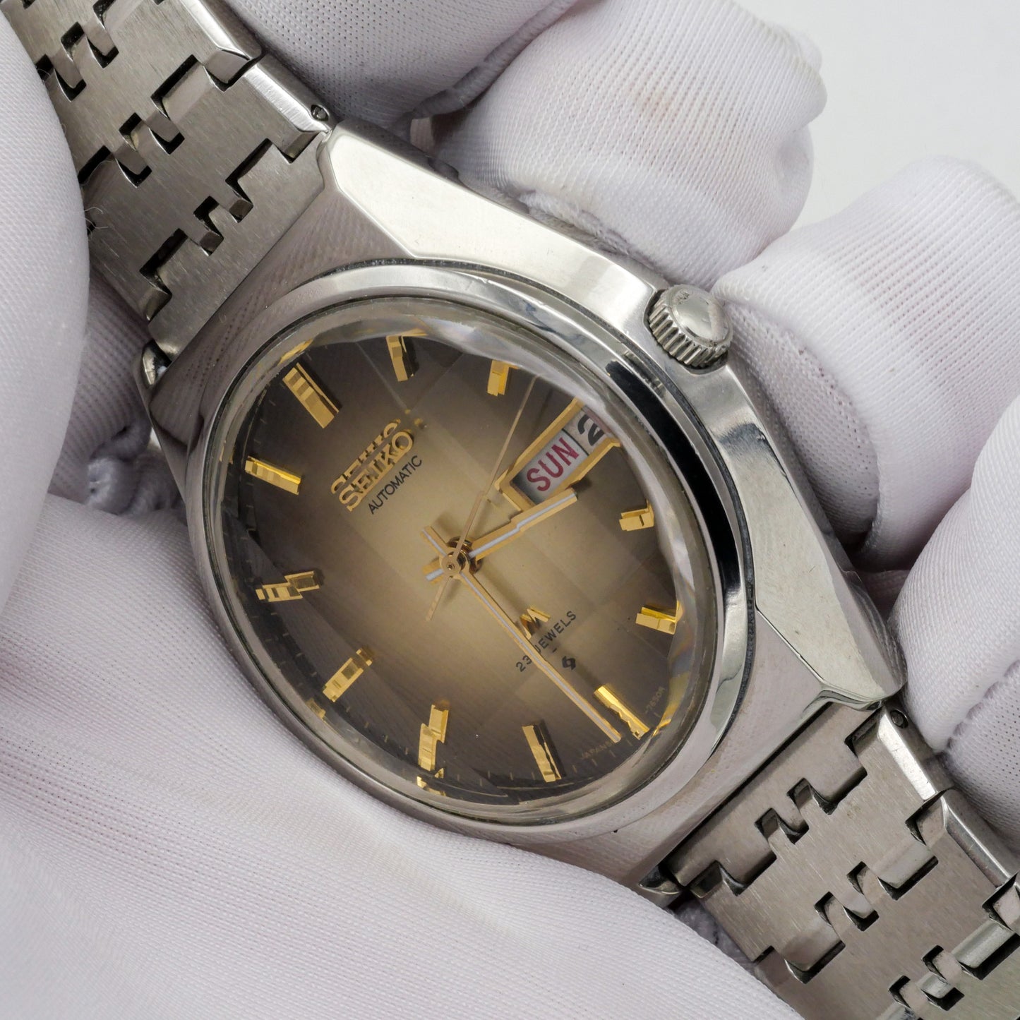 SEIKO LORD MATIC LM AUTOMATIC DAY-DATE FACETED CRYSTAL REF. 5606-7310