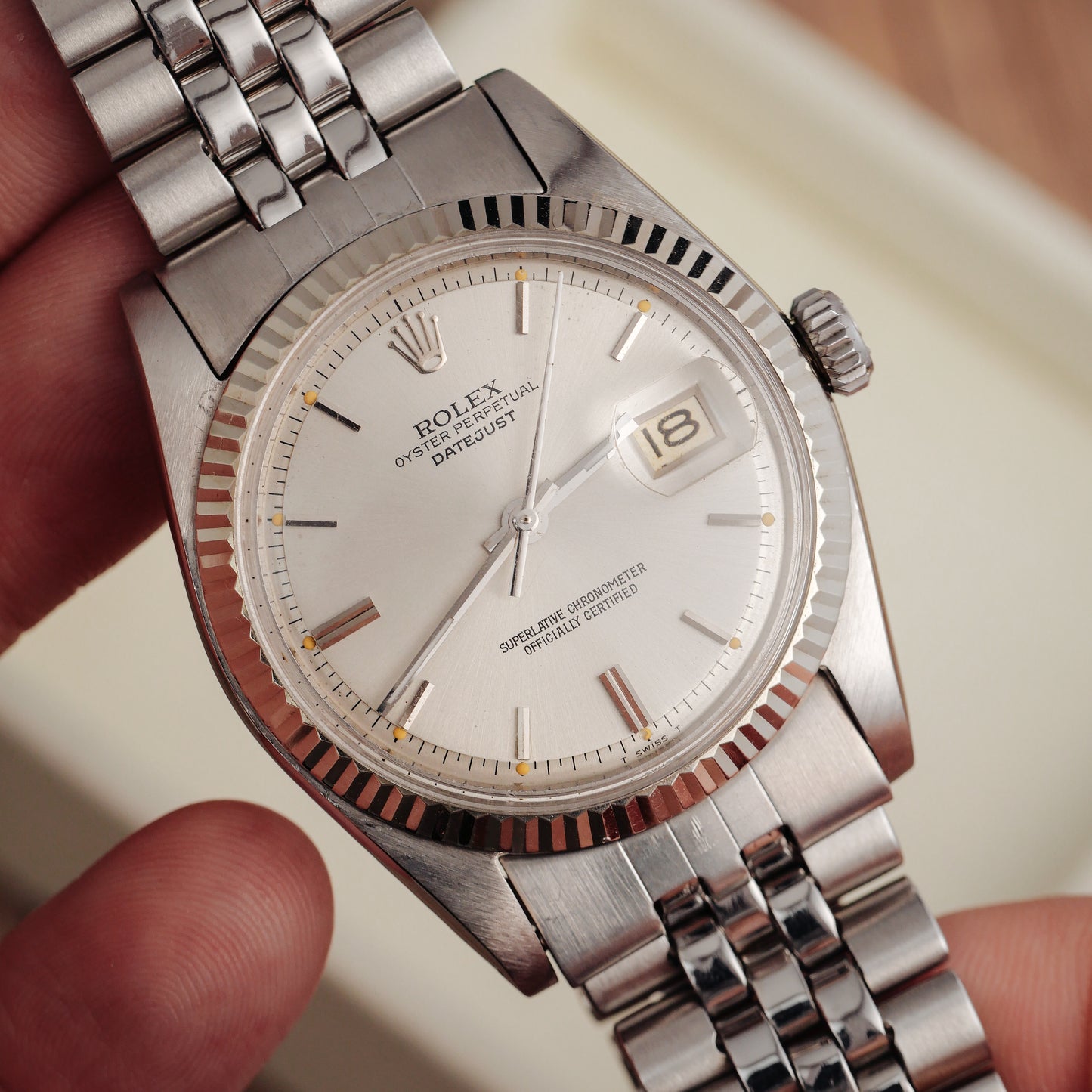 ROLEX OYSTER PERPETUAL DATEJUST AUTOMATIC REF. 1601