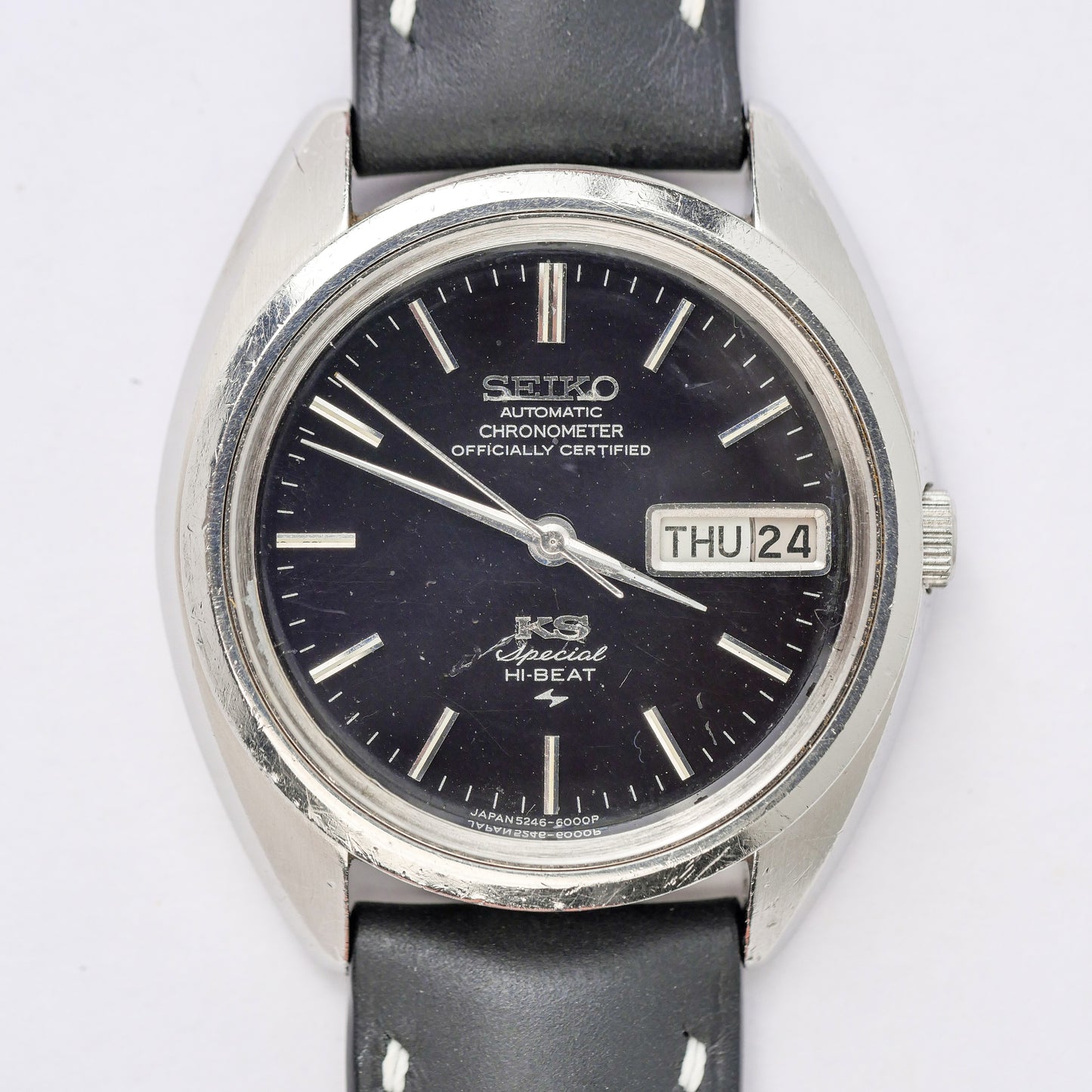 SEIKO KING KS AUTOMATIC HI-BEAT BLACK DIAL REF. 5246-6000