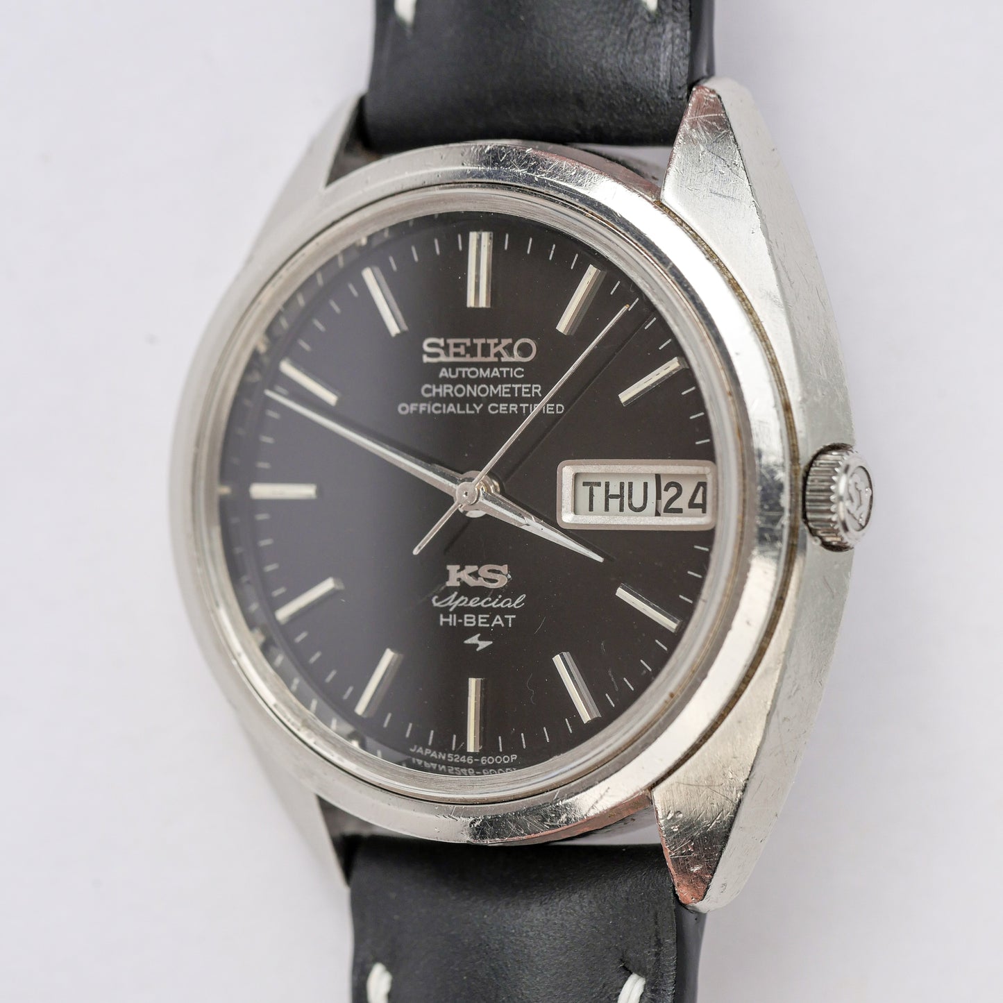 SEIKO KING KS AUTOMATIC HI-BEAT BLACK DIAL REF. 5246-6000