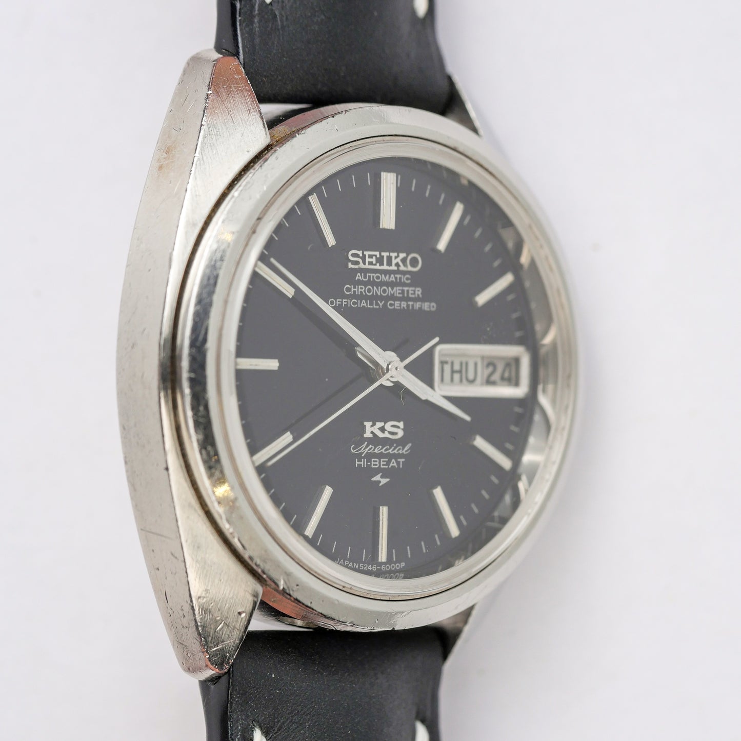 SEIKO KING KS AUTOMATIC HI-BEAT BLACK DIAL REF. 5246-6000