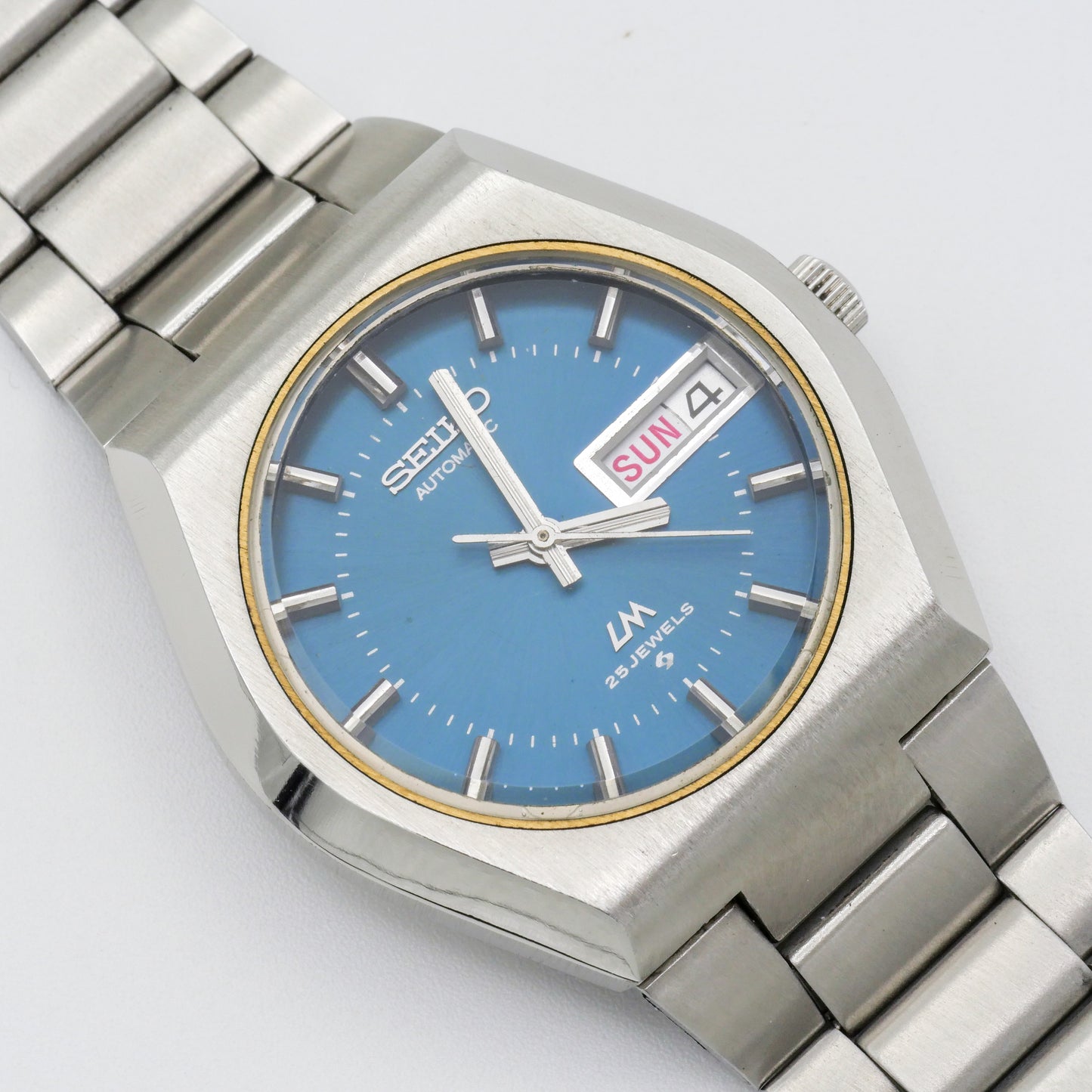 SEIKO LORD MATIC LM AUTOMATIC DAY-DATE BLUE DIAL REF. 5606-6060