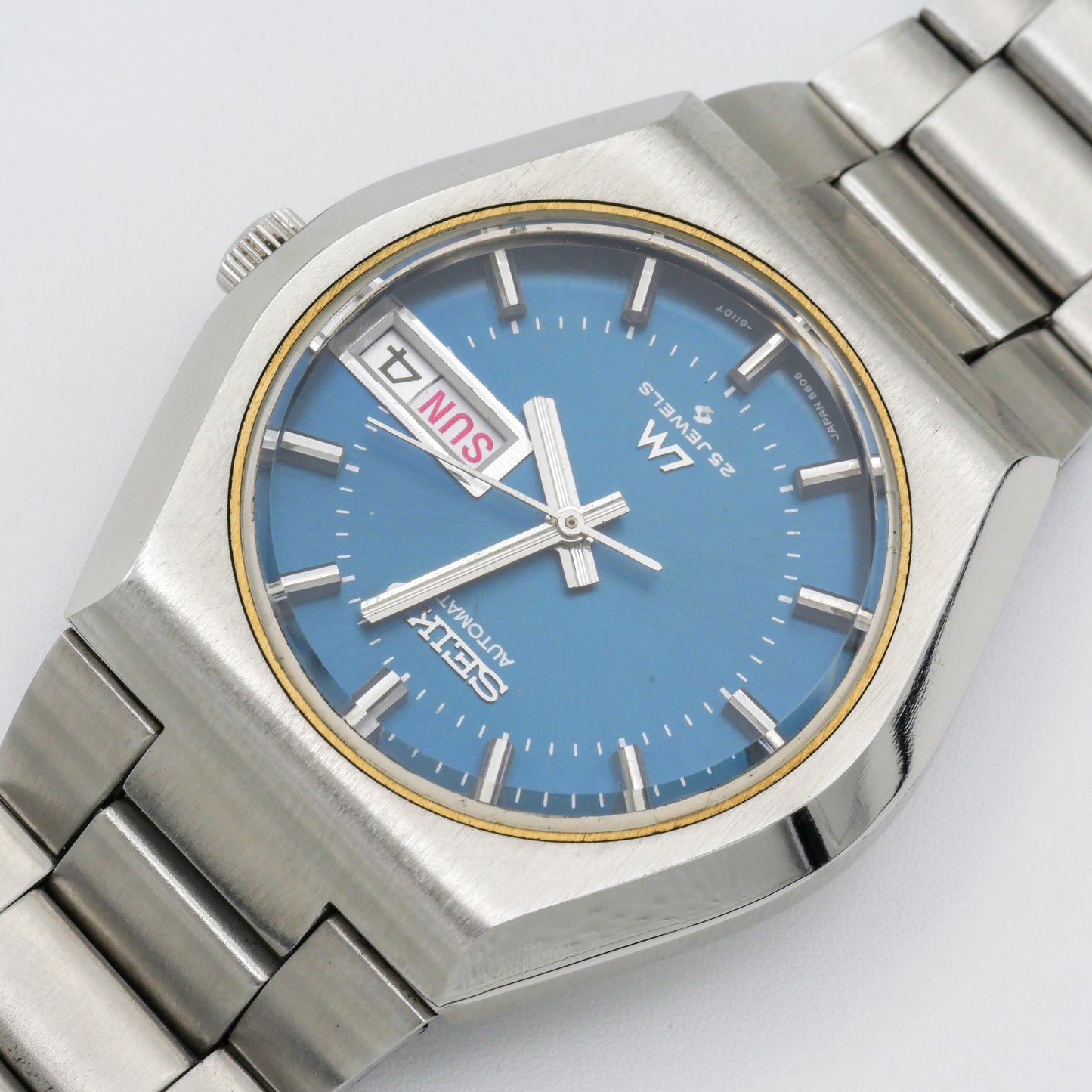 SEIKO LORD MATIC LM AUTOMATIC DAY-DATE BLUE DIAL REF. 5606-6060