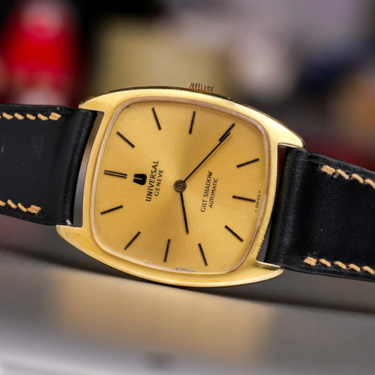 UNIVERSAL GENÈVE GILT SHADOW AUTOMATIC ULTRA THIN REF. 566105