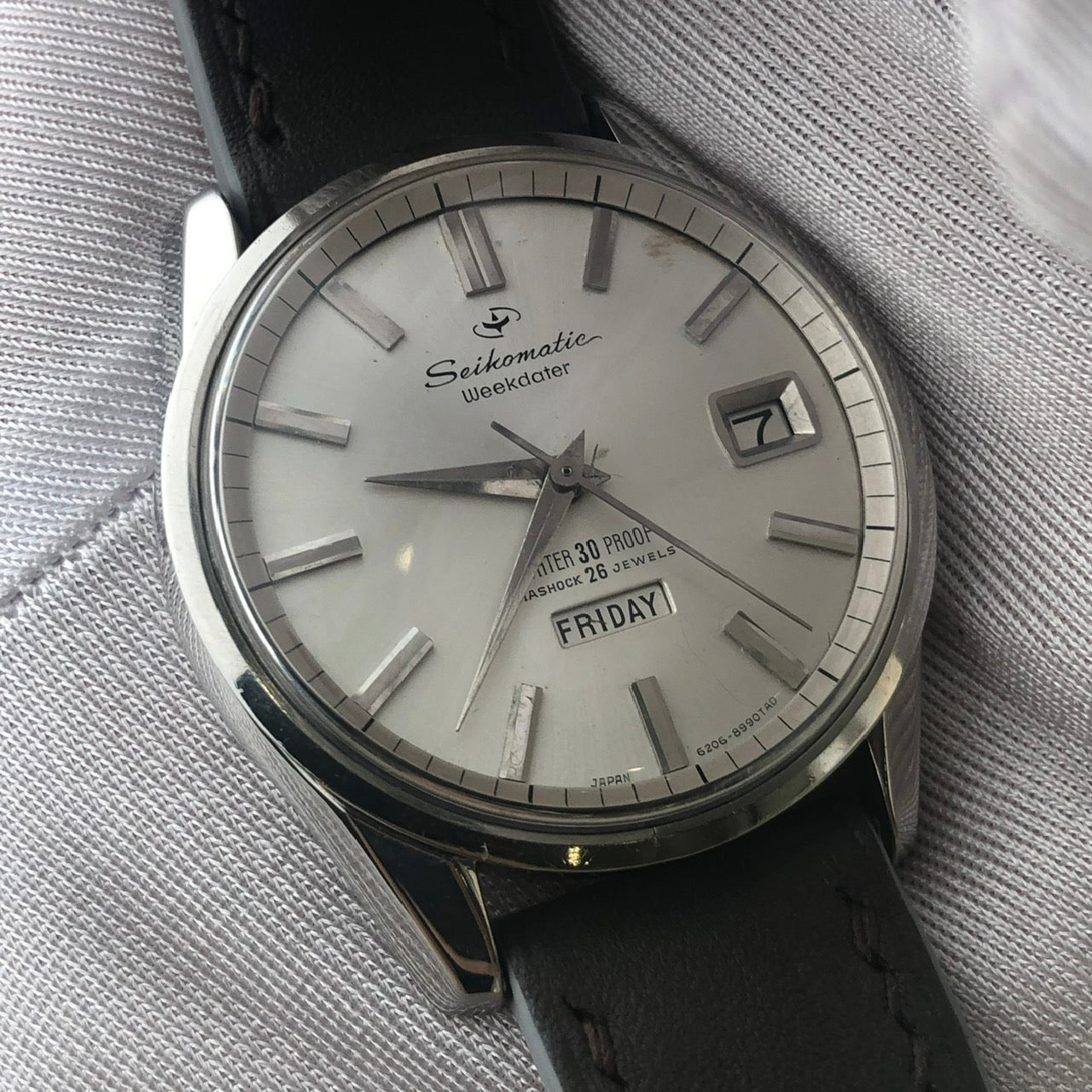 SEIKO SEIKOMATIC WEEKDATER AUTOMATIC DAY-DATE REF. 6206-8040