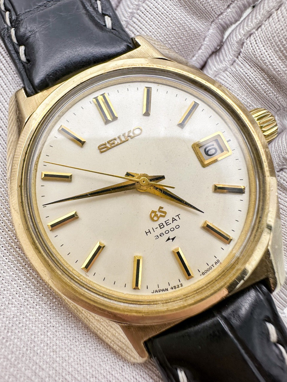 GRAND SEIKO GS HI-BEAT 36000 GOLD CAPPED REF. 4522-8000