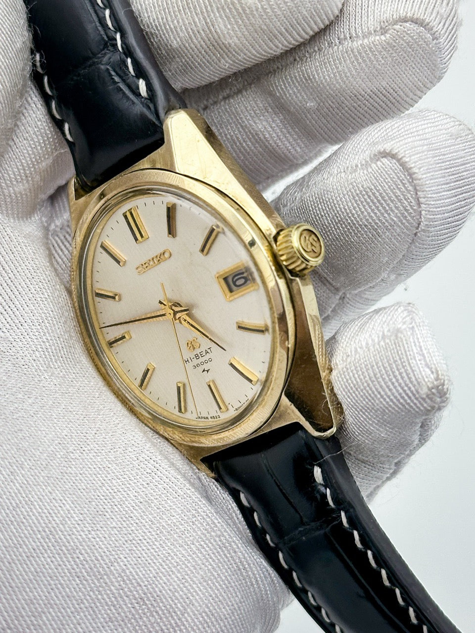 GRAND SEIKO GS HI-BEAT 36000 GOLD CAPPED REF. 4522-8000