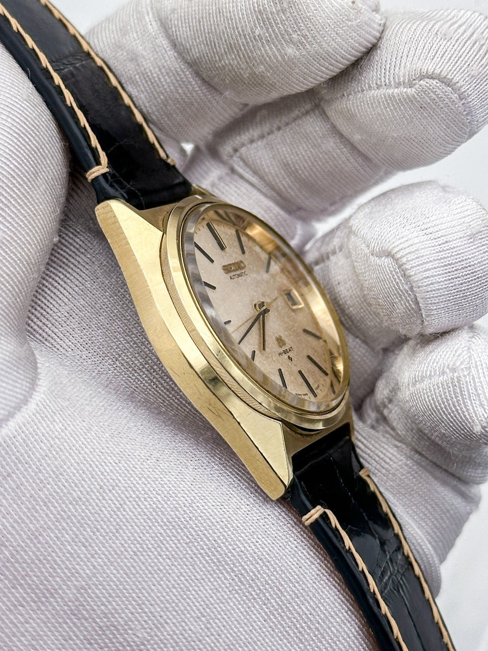 GRAND SEIKO CAP GOLD AUTOMATIC HI-BEAT DAY DATE REF. 5645-7010