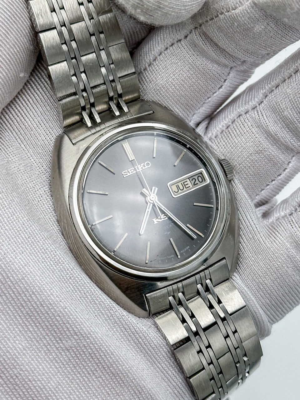 SEIKO KING KS AUTOMATIC HI-BEAT GREY DIAL REF. 5246-6020