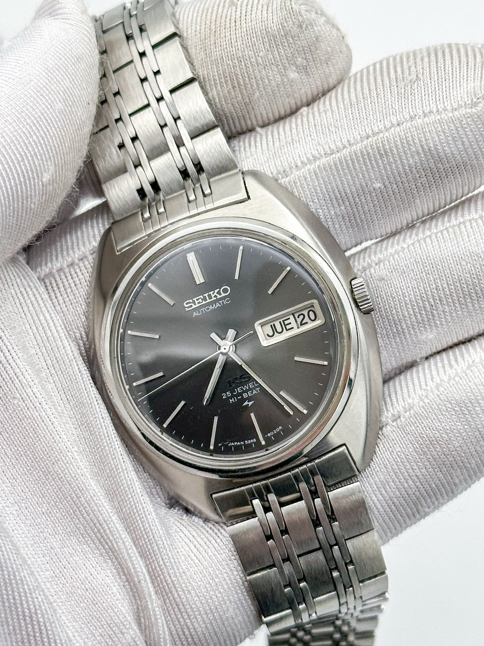 SEIKO KING KS AUTOMATIC HI-BEAT GREY DIAL REF. 5246-6020