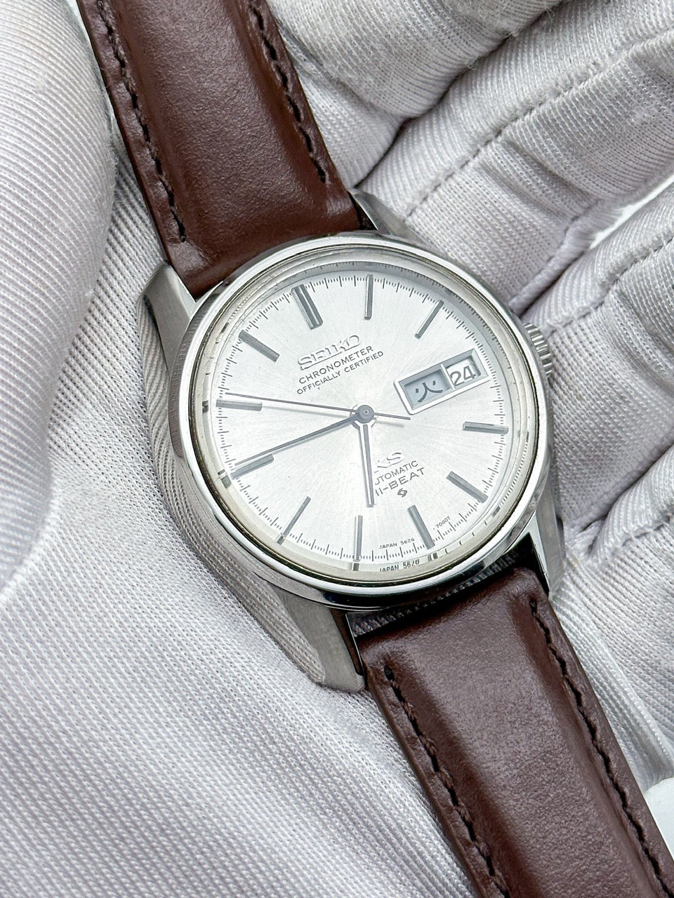 SEIKO KING CHRONOMETER AUTOMATIC HI-BEAT DAY-DATE REF. 5626-7041