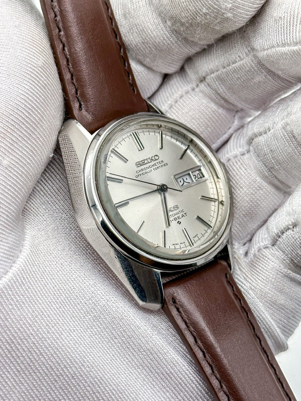 SEIKO KING CHRONOMETER AUTOMATIC HI-BEAT DAY-DATE REF. 5626-7041