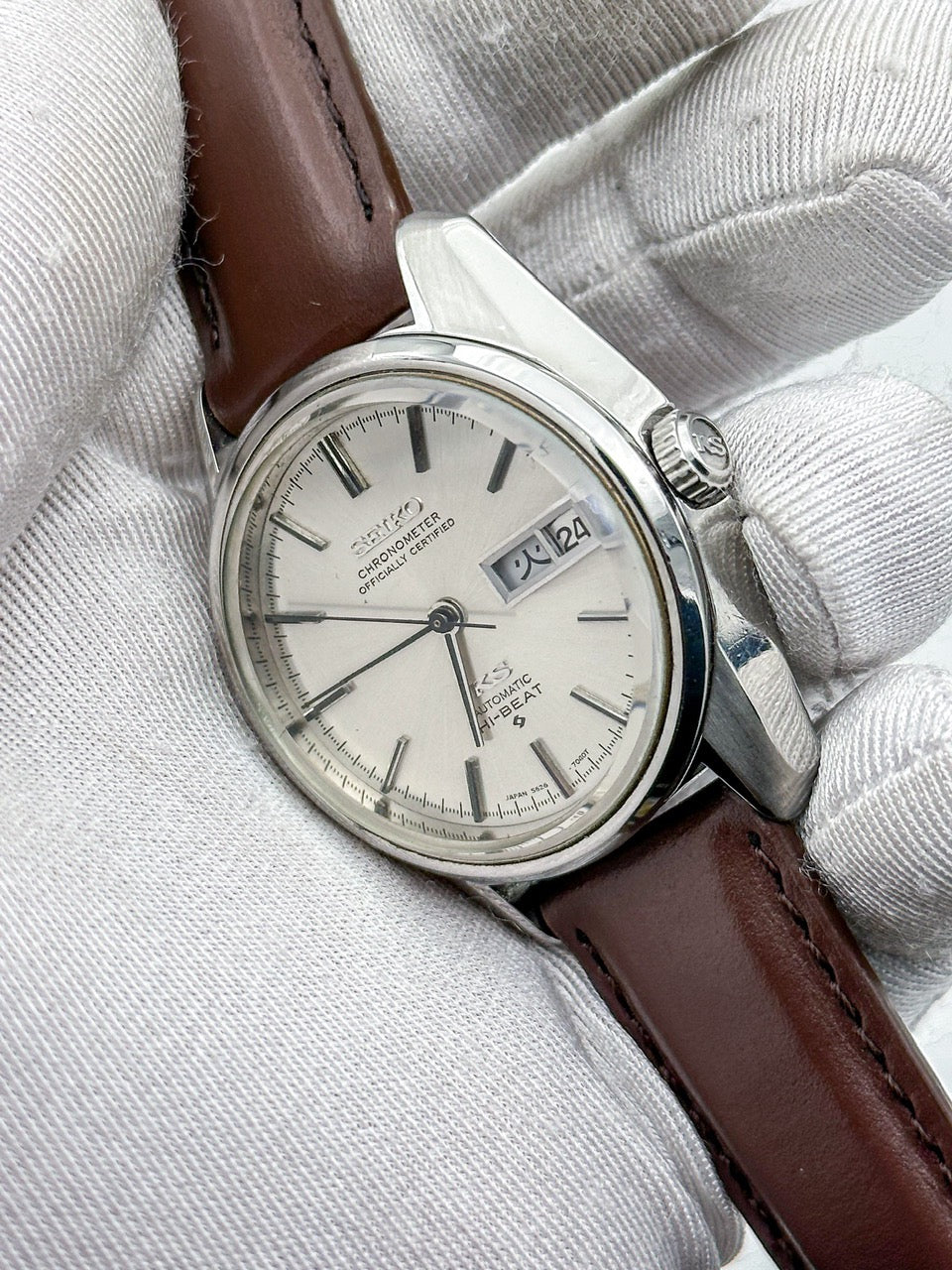 SEIKO KING CHRONOMETER AUTOMATIC HI-BEAT DAY-DATE REF. 5626-7041